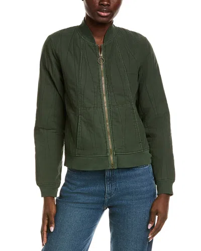 Xcvi Hurston Quilted Bomber Jacket In Green