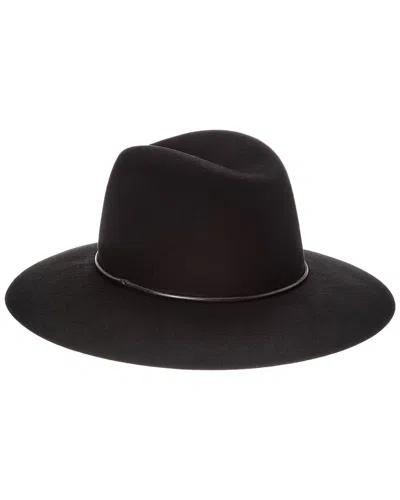 Phenix Short Brim Wool Fedora In Brown