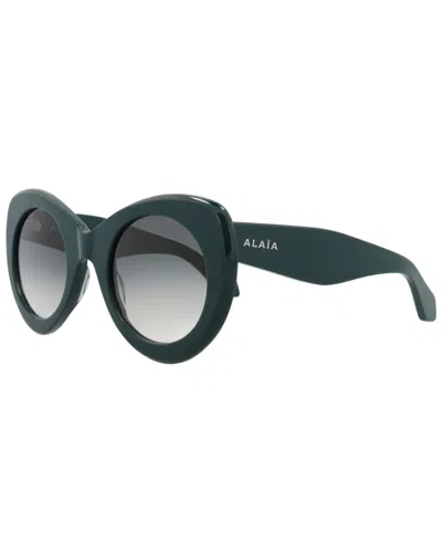 Alaïa Cat Eye-frame Recycled Acetate Sunglasses In Green