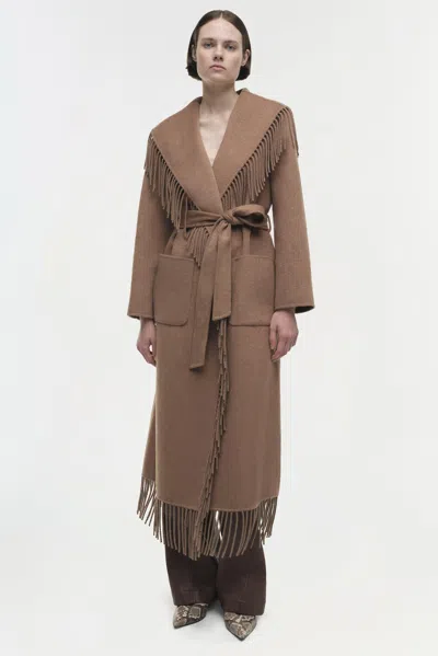 Simkhai Carrie In Camel Wool In Brown