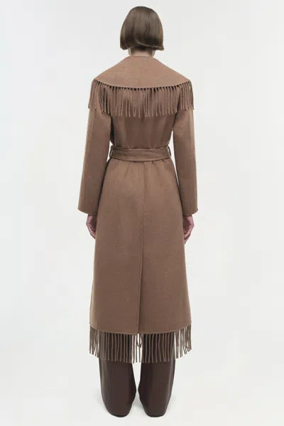 Simkhai Carrie In Camel Wool In Brown