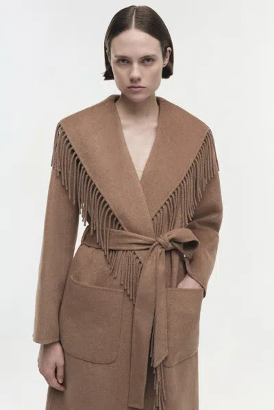 Simkhai Carrie In Camel Wool In Brown