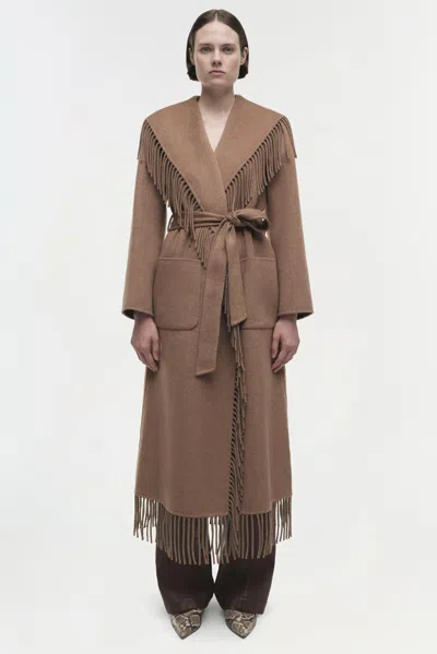 Simkhai Carrie In Camel Wool In Brown