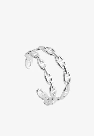 Hermes Chaine D'ancre Enchaînée Bracelet In Silver In Silver