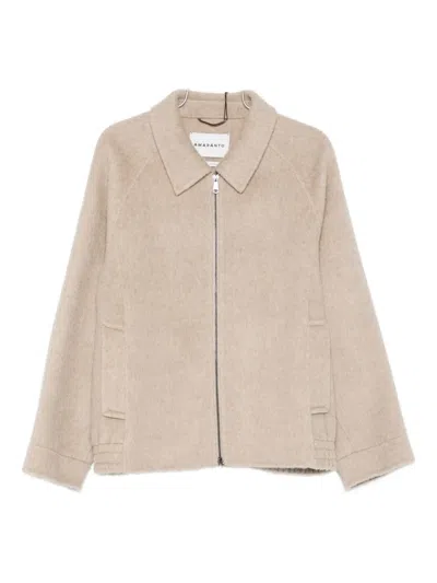 Amaranto Zip-fastening Jacket In Pink