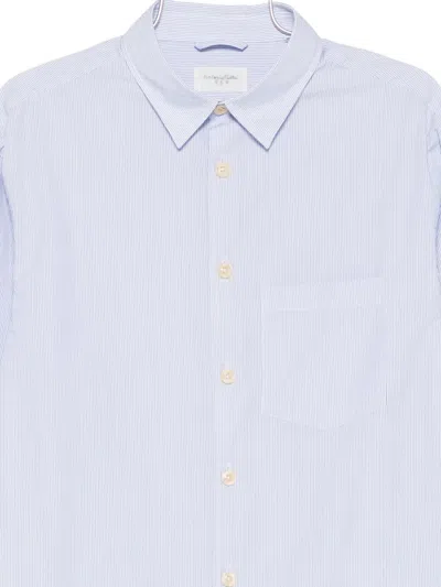 Tintoria Mattei Striped Shirt In Blue