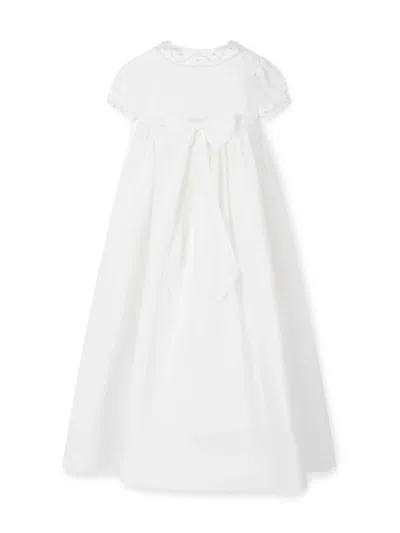 Sarah Louise Christening Dress And Bonnet Set In White