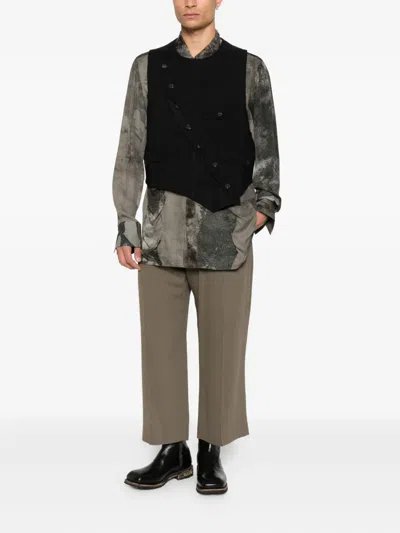 Ziggy Chen Asymmetric Waistcoat In Black