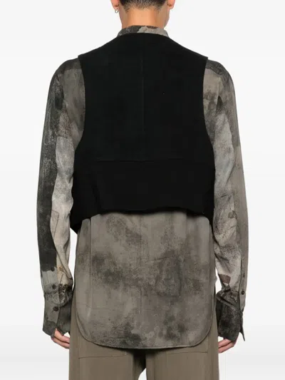 Ziggy Chen Asymmetric Waistcoat In Black