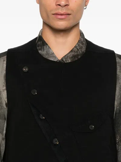 Ziggy Chen Asymmetric Waistcoat In Black