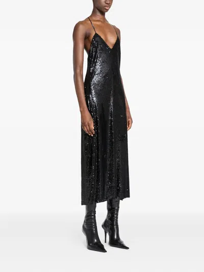 Ssheena Alex Midi Dress In Black