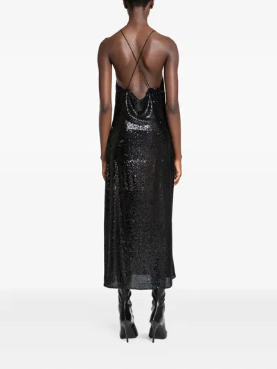 Ssheena Alex Midi Dress In Black