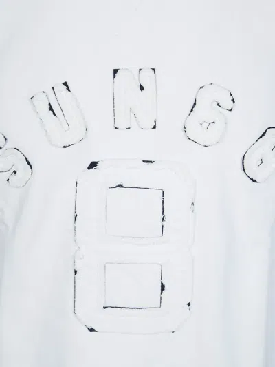 Sun 68 Logo-patch Sweatshirt In White