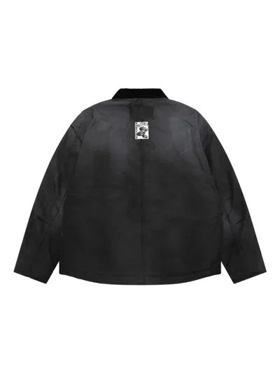 Aape By A Bathing Ape Corduroy-collar Jacket In Black