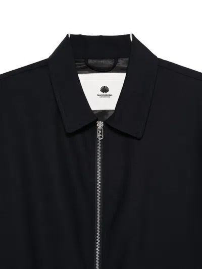 New Amsterdam Zip-up Shirt Jacket In Blue