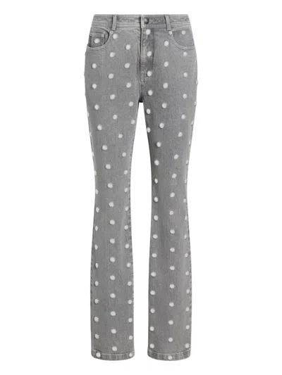 Cinq À Sept Sammy Studded Jeans In Gray
