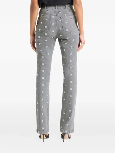Cinq À Sept Sammy Studded Jeans In Gray