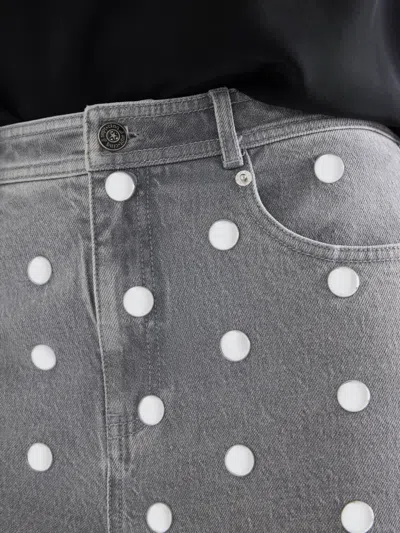 Cinq À Sept Sammy Studded Jeans In Gray