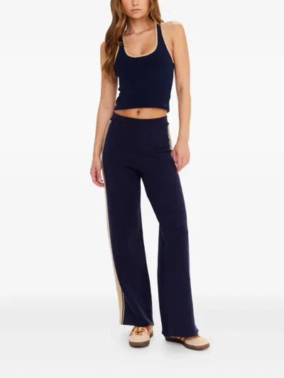 The Upside Cosmo Freya Knit Trousers In Blue