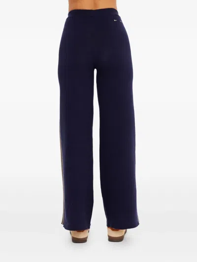 The Upside Cosmo Freya Knit Trousers In Blue