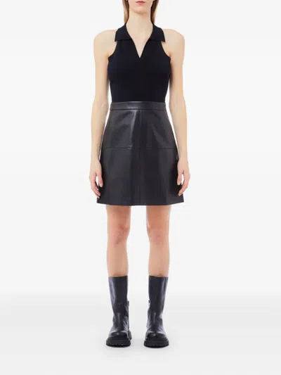 Liu •jo Panelled Dress In Black
