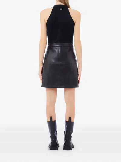 Liu •jo Panelled Dress In Black