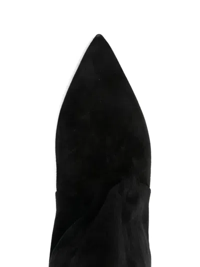Alchimia High Heels Boots In Black Suede In Black