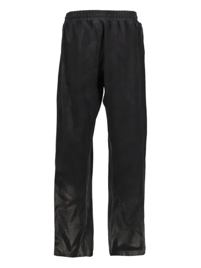 Rrr123 Drawstring Tack Pants In Black