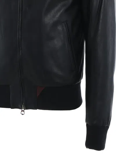 Stewart Buttoned Collar Jacket In Black