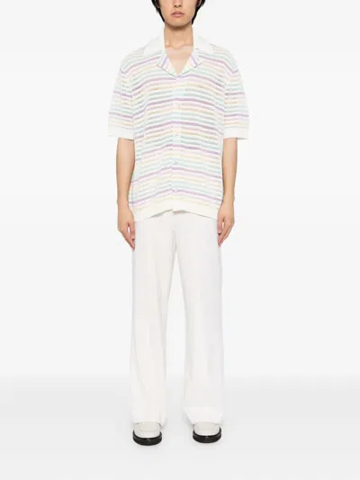 Casablanca Flower Crochet Shorts In Multi