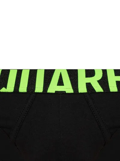 Dsquared2 Logo-waistband Briefs In Black