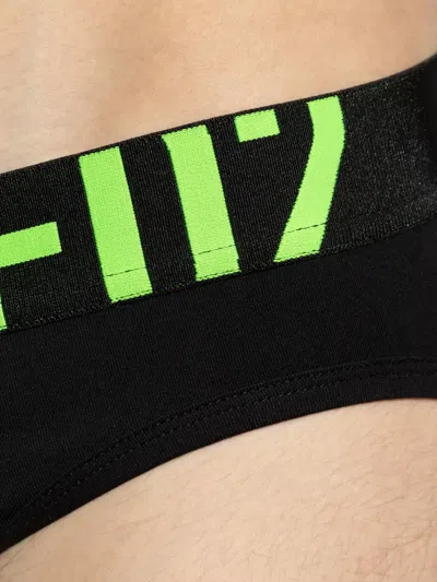 Dsquared2 Logo-waistband Briefs In Black