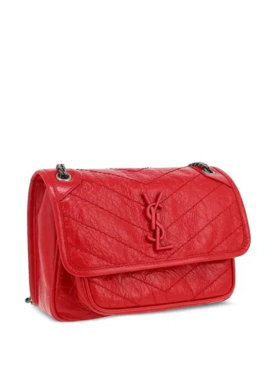 Pre-owned Saint Laurent 2020s Niki Baby Shoulder Bag In Red