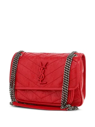 Pre-owned Saint Laurent 2020s Niki Baby Shoulder Bag In Red