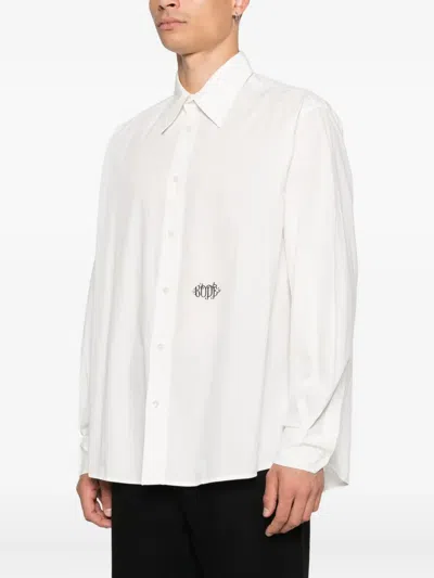 Bode Logo-print Shirt In White