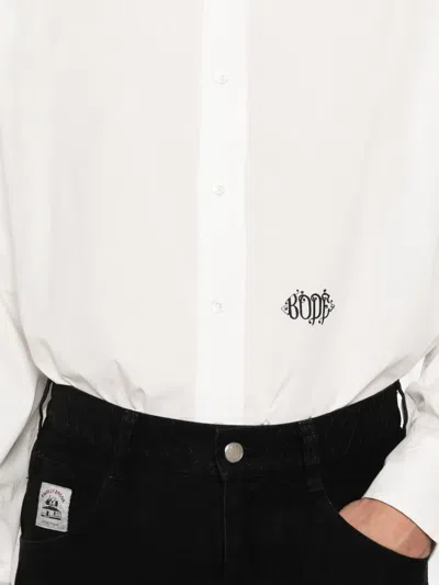 Bode Logo-print Shirt In White
