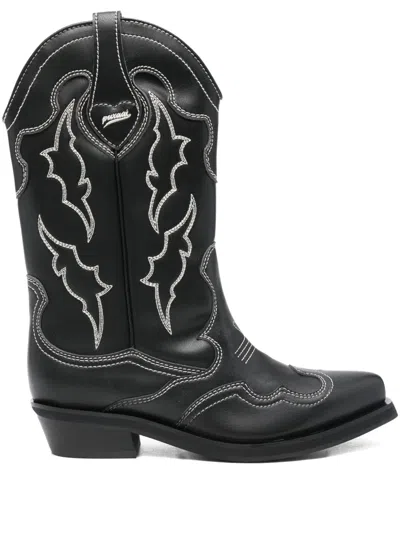 Puraai 40mm Rodeo Boots In Black