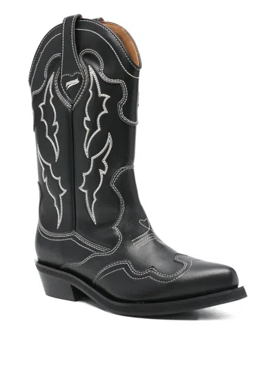 Puraai 40mm Rodeo Boots In Black