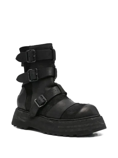 Guidi Multi-strap Boots In Black