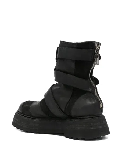 Guidi Multi-strap Boots In Black