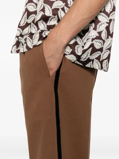 Bode Trim-detail Trousers In Brown