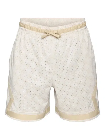 Jordan Printed Drawstring Track Shorts In Neutral