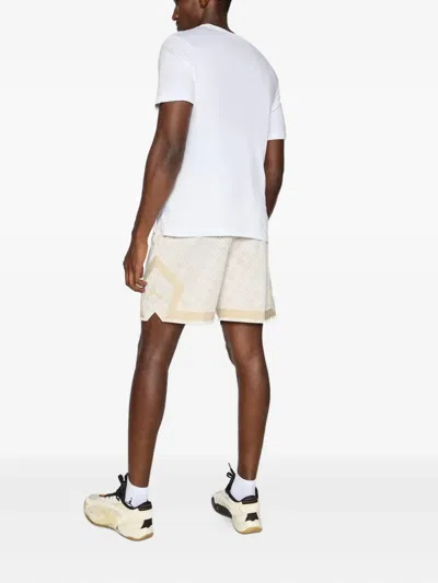 Jordan Printed Drawstring Track Shorts In Neutral
