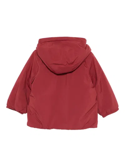 K-way Hooded Logo-patch Jacket In Red