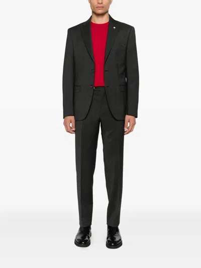 Manuel Ritz Wool Suit In Black