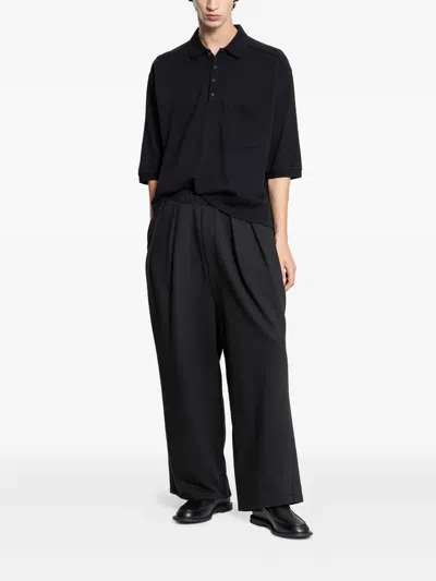 Ancellm Pocket Polo Shirt In Black