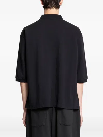 Ancellm Pocket Polo Shirt In Black