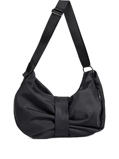 Simone Rocha Mens Sling Bow Shoulder Bag In Black