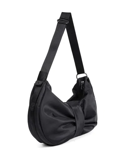 Simone Rocha Mens Sling Bow Shoulder Bag In Black