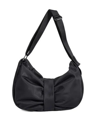 Simone Rocha Mens Sling Bow Shoulder Bag In Black